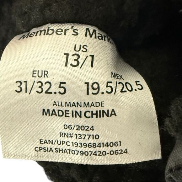 Member’s Mark Black and Gray Winter Boys Boots -10 Degree Cold Rating Size 13/1 - Picture 9 of 11